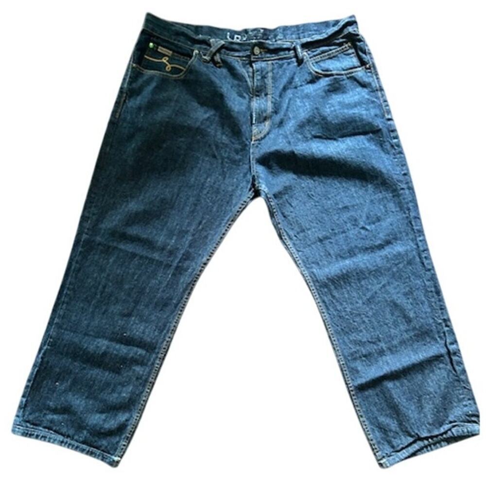 LRG 147% The Original Fit Baggy Jeans Size 42x28 Dark Wash Denim - Picture 2 of 12